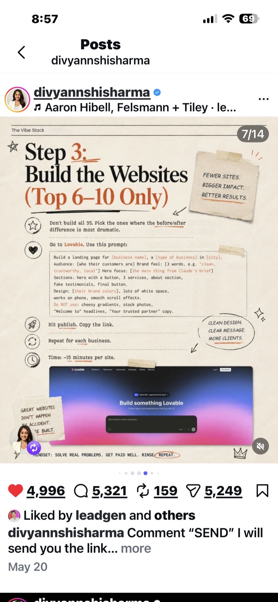 Slide 7: Step 3 build the websites