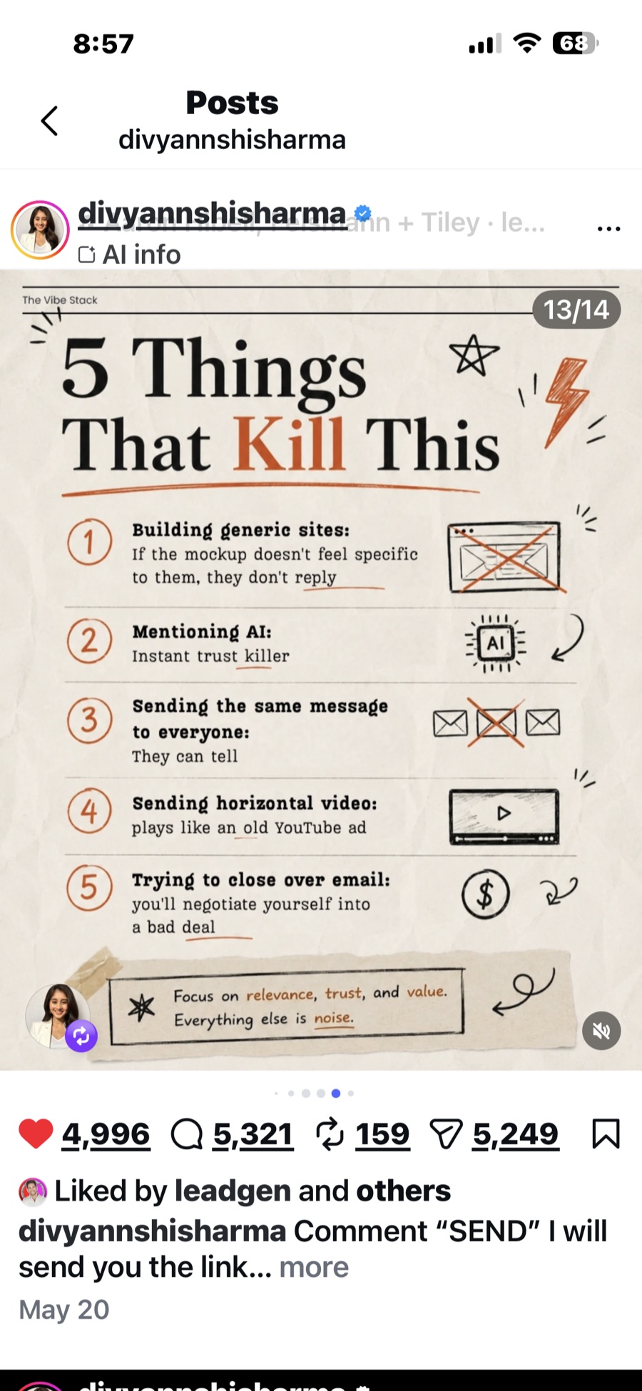 Slide 13: 5 things that kill this